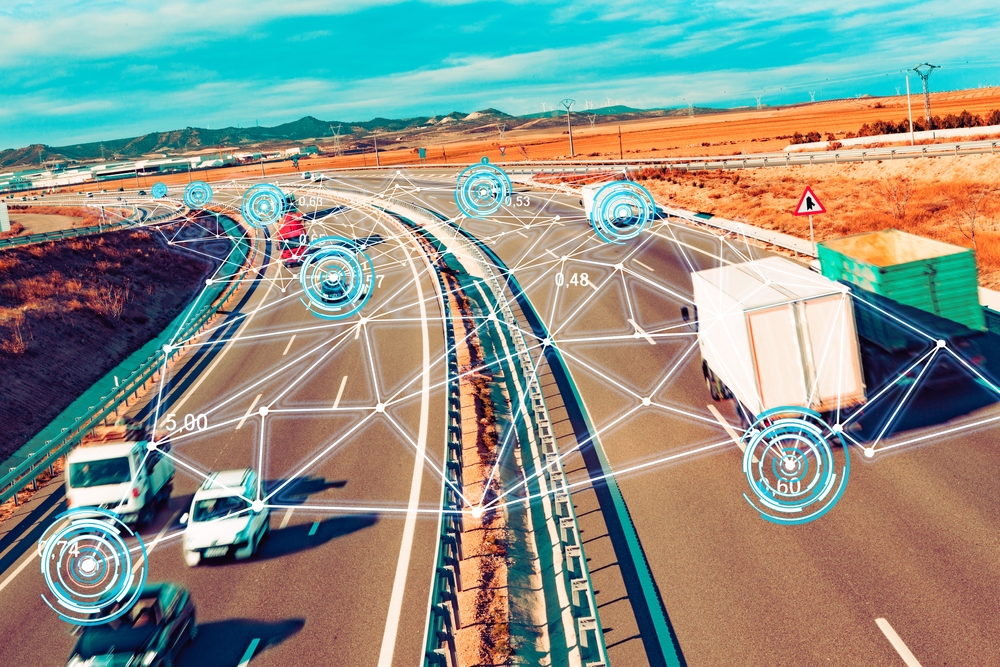 GPS tracking dashboard showing fleet analytics